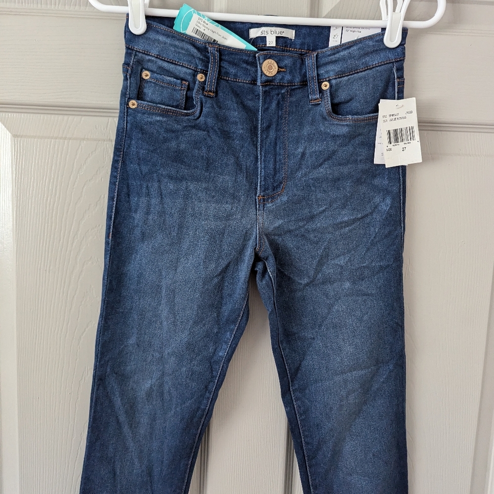 STS BLUE Ellie Skinny 10" High Rise Jean- 4 - Picture 4 of 10